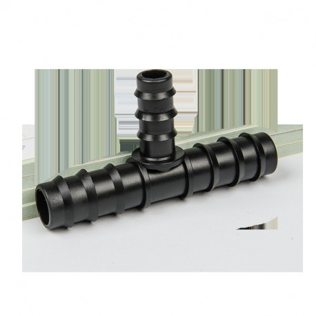 Tee, 16mm/12mm/16mm hose barb