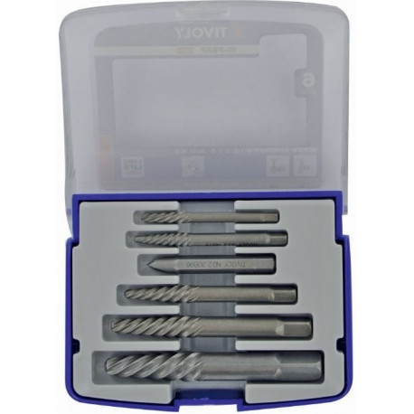 Kruvieemaldajate komplekt 6tk N°1-2-3-4-5. Poolkast