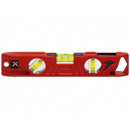 Spirit level Torpedo steel 250mm magnetic, Plumb Site