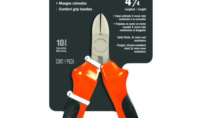 Diagonal mini cutting pliers 110mm Truper®