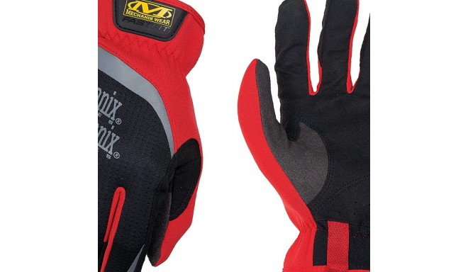 Gloves Mechanix FAST FIT with breathable TrekDry® material, black/red, size L