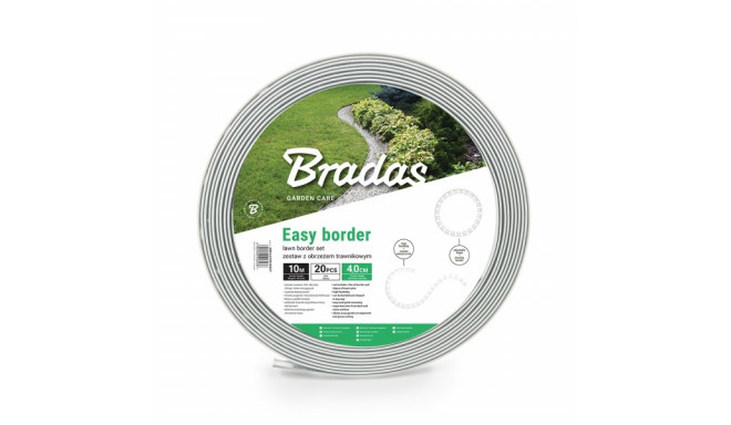 Vejos bordiūro komplektas EASY BORDER 40mm, šviesiai pilka