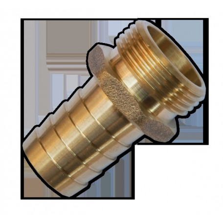 Voolikuühendus 25mm - 1¼" väliskeere, messing