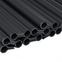Clips for SOLID screen strips - dark grey