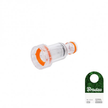 WHITE LINE Tap adaptor 3/4'' female thread with filter.