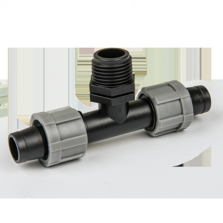 Kolmik lamevoolikule väliskeermega 1/2"