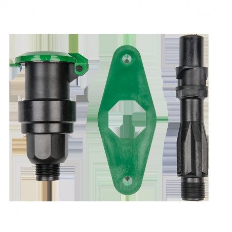 Garden valve 3/4" male + plug 3/4" male