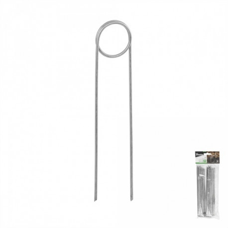 Tsingitud metallist tihvt "O" kujuga 10tk, laius 3,5cm / kõrgus 20cm