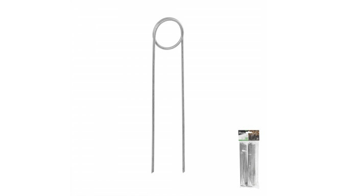 Galvanized metal pin in the shape of "O" width 3,5cm / height 20cm