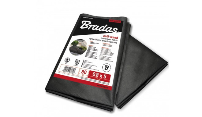 Anti-weed non-woven 80g/m² black, 1,6m x 5m