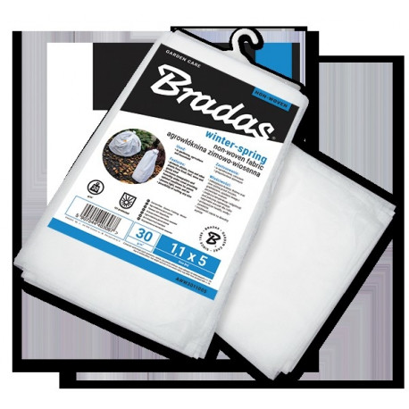 Non-woven 30g/m² winter-spring, white, 1,1 x 5m