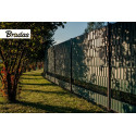 Šviesiai pilka tvoros juosta 19cm x 35m, 450g/m² Bradas