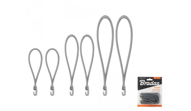 Set of rubbers with hook BUNGEE CORD HOOK, 18cm / 25cm / 40cm