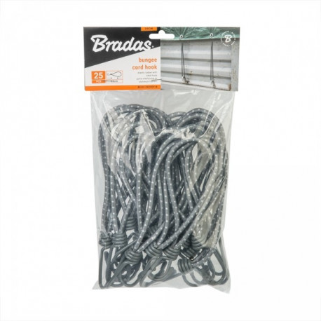 BUNGEE CORD HOOK elastinga guma 0,6x20cm, plieninis kabliukas