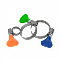 Stainless zebra hose clamp 40-60mm with butterfly key