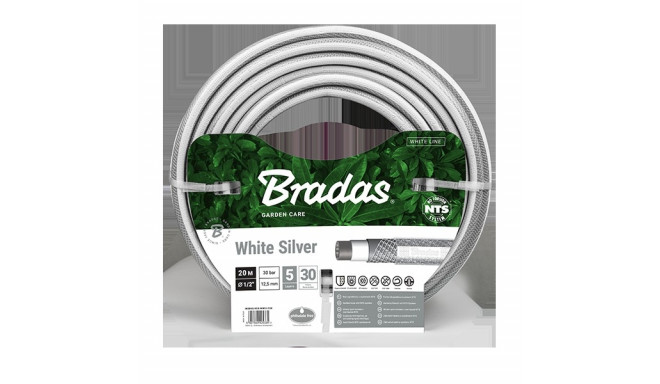 Laistymo žarna Bradas NTS White Silver 1/2 "20m