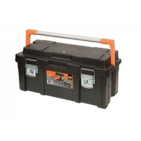 Plastic tool box PTB65 650X300X295mm 42L metallic latches