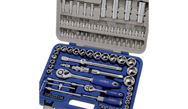 Sockets 4-32mm and bits set 1/4" and 1/2" 101 pcs Irimo