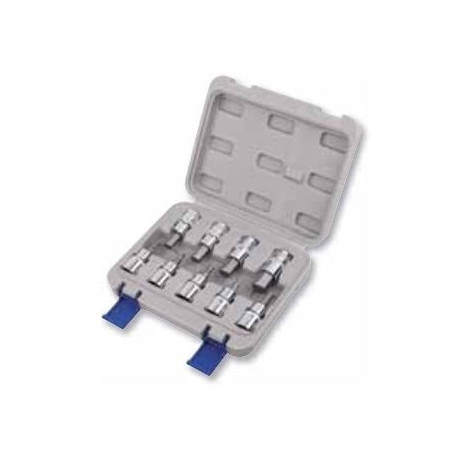HEX bit socket set 9 pcs 1/2" 4-17mm Irimo