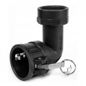 Camlock TYP D socket with 2" GW, elbow - PP - IBC