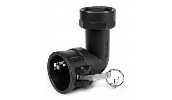 Camlock TYP D socket with 2" GW, elbow - PP - IBC