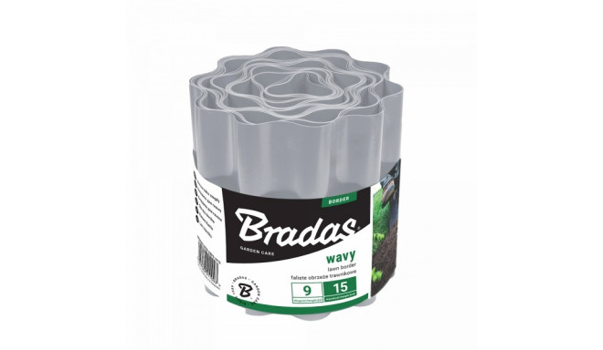 Muruääris laineline Bradas, helehall 9m x 25cm