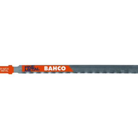 Tikksaelehed metallile T-sabaga 1,0x100mm 5 tk materjalile 1,5-15mm progresseeruv hammastus HSS