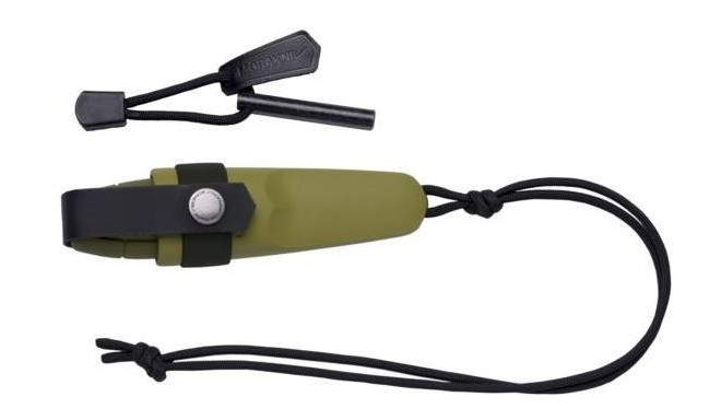 Matkanuga koos süütepulgaga Morakniv Eldris Fire starter komplekt, roheline