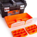 Plastic tool box PTB50 500x295x270mm 27L metallic latches