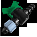 Valve, offtake with nut, 16mm hose barb