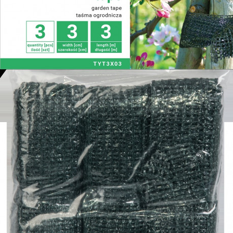 Garden tape 3cm x 3m, SET - 3pcs
