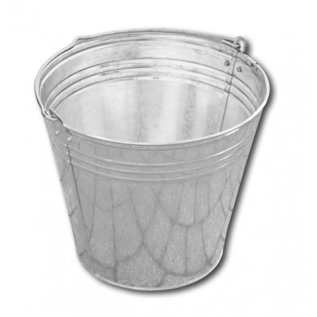 Zinc plated bucket 15L