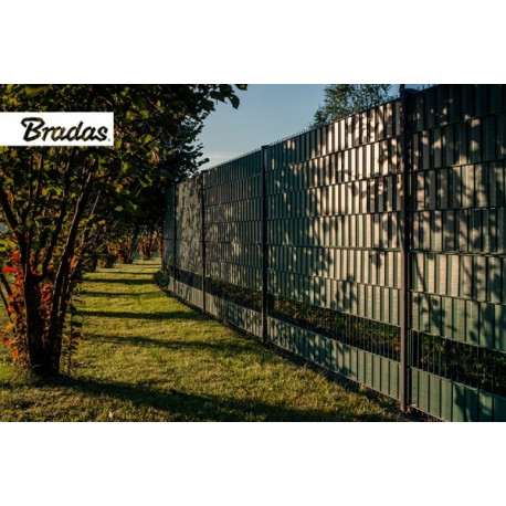Garden fence screen strip 4,75cm x 35m, 450g/m² light grey