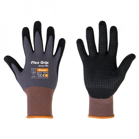 Gloves FLEX GRIP SANDY PRO nitrile, size 8