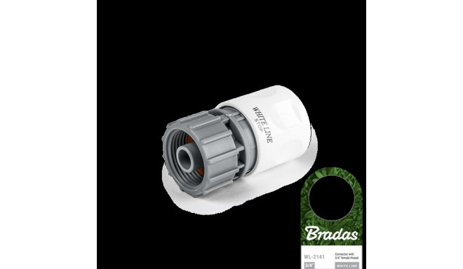 WHITE LINE connector with female thread 3/4" - STOP