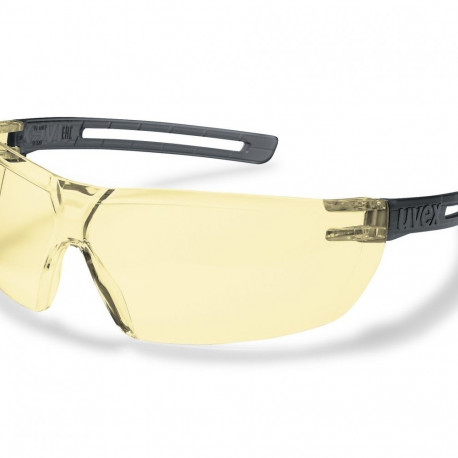 Safety glasses Uvex X-Fit, yellow panoramic lens, supravision excellence.