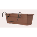 Plant pot Birka 40 x 17 x h16cm with mount kit, ash
