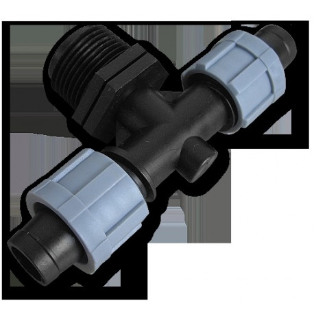 Kolmik lamevoolikule väliskeermega 3/4"