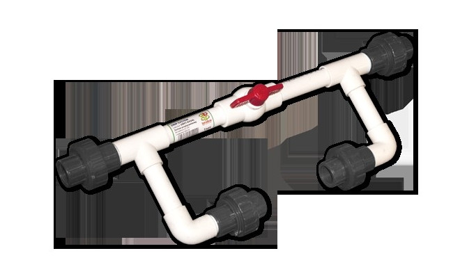 Pihusti möödaviigukomplekt, 1" sisekeermed