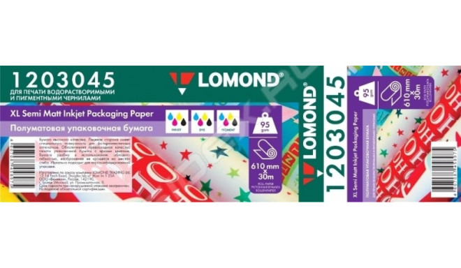 Lomond XL Photo Paper for Packing Semi Matte 95 g/m2 610mm*30m