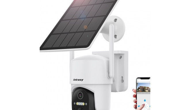 Choetech WiFi camera with Android/iOS control app + 5W solar panel (ASC005)