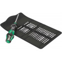 Wera Kraftform Kompakt Turbo set: 1 screwdriver handle and bits set 89mm SL+PH+PZ+TORX+HEX, 18 pcs