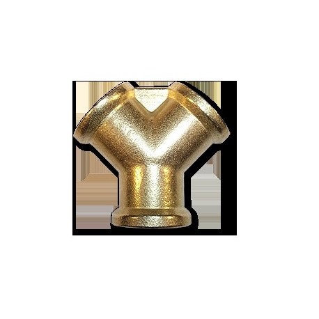 Kolmik 3 x 3/8" sisekeere, messing