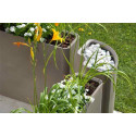 Plant Pot CORNER 39cm x 39cm x h78, white