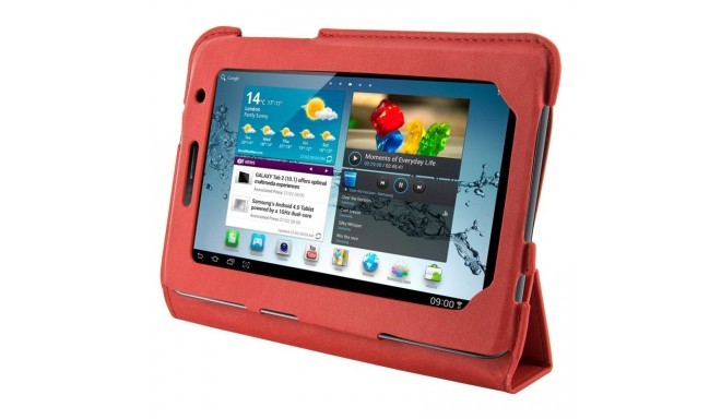 4World tablet case 4-Fold Slim Samsung Galaxy Tab 2 7", red