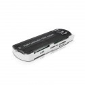 4World flash card reader, USB 2.0 ALL-in-ONE MS/M2/SD/microSD/MMC white