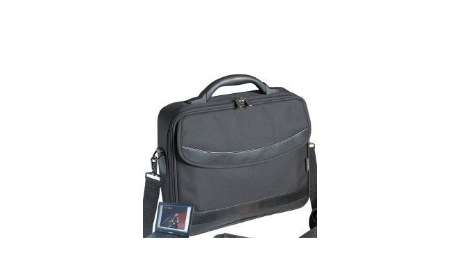 15,4'', bag, KERRY, 1xcompartment+pocket, polyester 600D, black