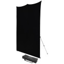 Westcott X Drop Pro Kreukbestendige Achtergrond Kit   Rich Black (8' x 8')