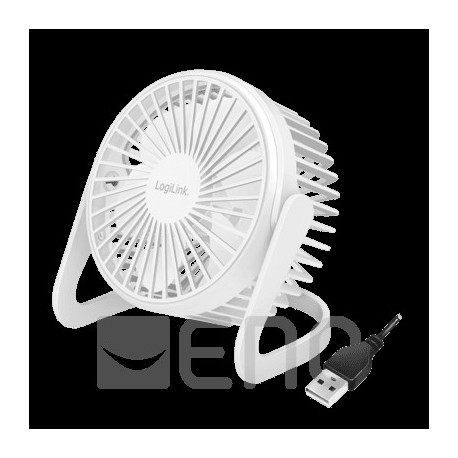 LogiLink USB Schreibtischventilator 5'' weiß
