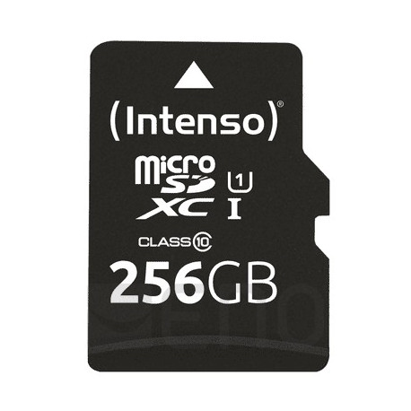 Intenso microSD-Card Class10 UHS-I 256GB Speicherkarte